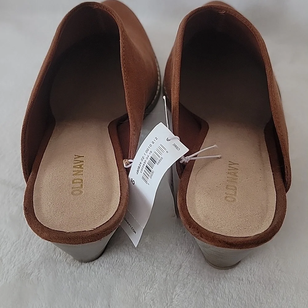 Old Navy Brown Mules Size 10 NWT - Picture 5 of 10